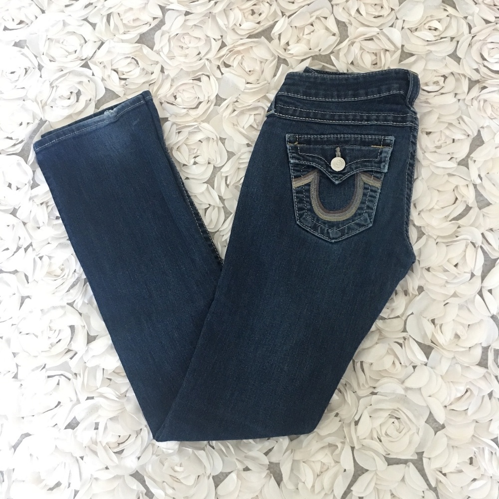 True Religion straight pocket design jeans